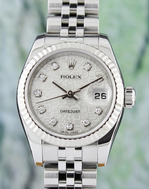 (image for) A ROLEX LADY SIZE OYSTER PERPETUAL DATEJUST - 179174
